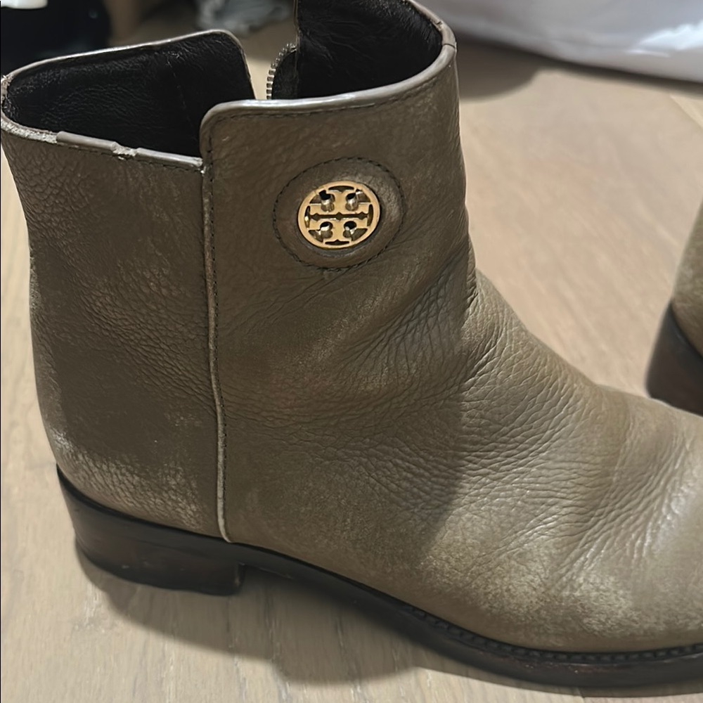 Tory Burch Olive Ankle Boots